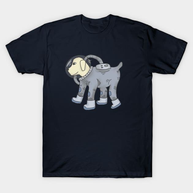 Space Dog T-Shirt by Geometrico22